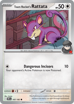 Team Rocket's Rattata 147/182 — Destined Rivals