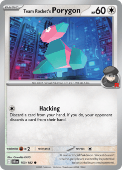 Team Rocket's Porygon 153/182 — Destined Rivals