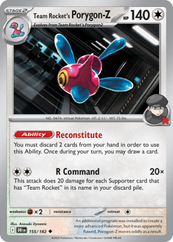 Team Rocket's Porygon-Z 155/182 — Destined Rivals