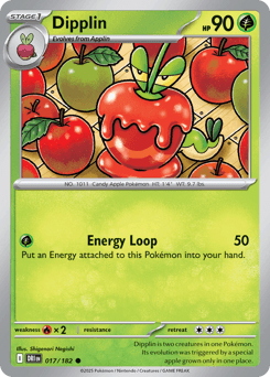 Dipplin Pokémon card