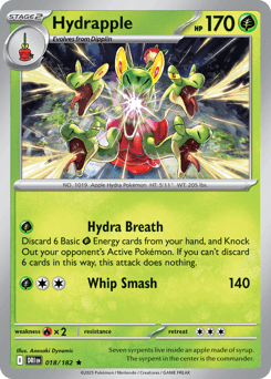 Hydrapple Pokémon card