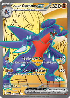 Cynthia's Garchomp ex 215/182 — Destined Rivals