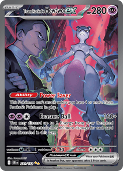 Team Rocket's Mewtwo ex 231/182 — Destined Rivals