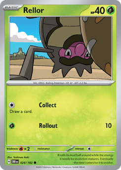 Rellor Pokémon card