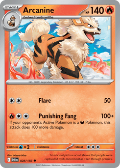 Arcanine Pokémon card