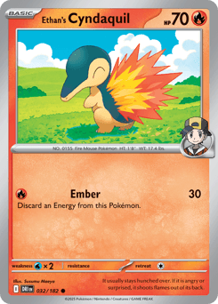 Ethan's Cyndaquil 32/182 — Destined Rivals