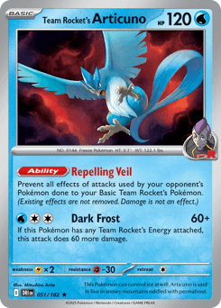 Team Rocket's Articuno 51/182 — Destined Rivals