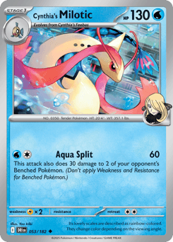 Cynthia's Milotic 53/182 — Destined Rivals