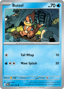 Buizel Pokémon card