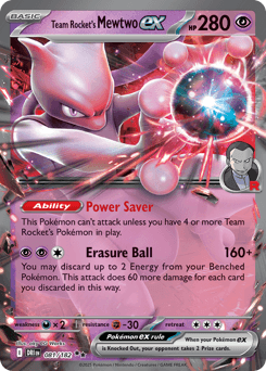Team Rocket's Mewtwo ex 81/182 — Destined Rivals