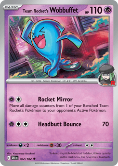 Team Rocket's Wobbuffet 82/182 — Destined Rivals