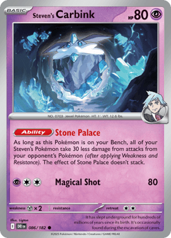 Steven's Carbink 86/182 — Destined Rivals