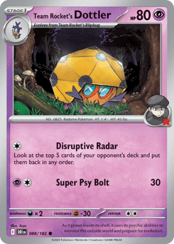Team Rocket's Dottler 88/182 — Destined Rivals