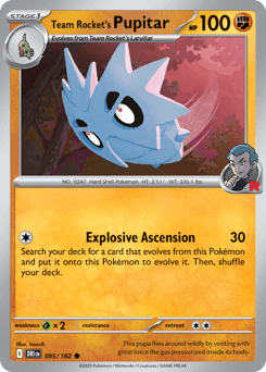 Team Rocket's Pupitar 95/182 — Destined Rivals