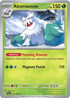Abomasnow 11/193 — Paldea Evolved
