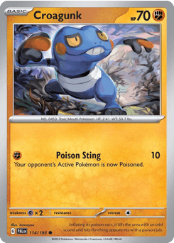 Croagunk 114/193 — Paldea Evolved