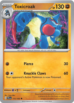 Toxicroak 115/193 — Paldea Evolved