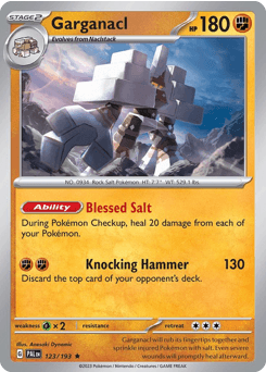 Garganacl 123/193 — Paldea Evolved