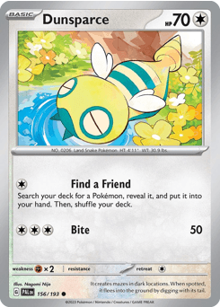 Dunsparce 156/193 — Paldea Evolved