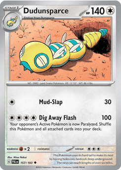 Dudunsparce 157/193 — Paldea Evolved