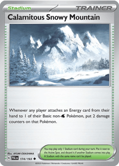 Calamitous Snowy Mountain 174/193 — Paldea Evolved