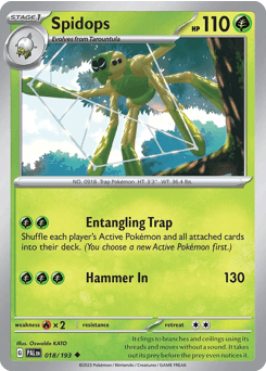 Spidops Pokémon card
