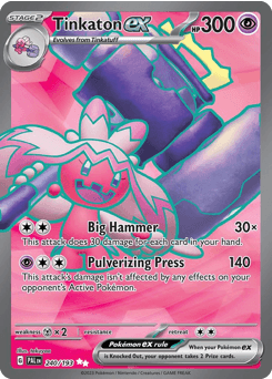Tinkaton ex 240/193 — Paldea Evolved