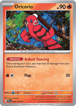 Oricorio 33/193 — Paldea Evolved