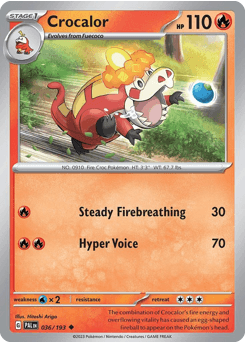Crocalor 36/193 — Paldea Evolved