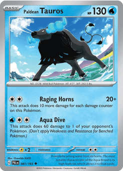 Paldean Tauros 41/193 — Paldea Evolved