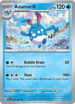 Azumarill 45/193 — Paldea Evolved