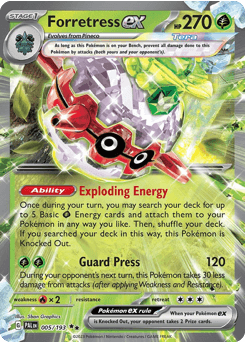 Forretress ex 5/193 — Paldea Evolved