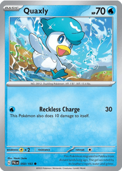Quaxly 50/193 — Paldea Evolved