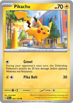 Pikachu 62/193 — Paldea Evolved