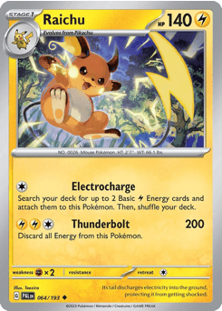 Raichu 64/193 — Paldea Evolved
