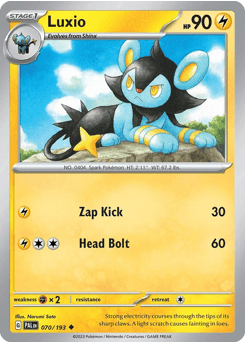Luxio 70/193 — Paldea Evolved