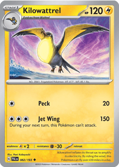 Kilowattrel 82/193 — Paldea Evolved