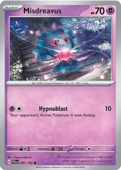 Misdreavus 87/193 — Paldea Evolved