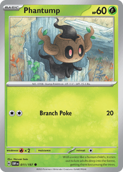 Phantump 11/197 — Obsidian Flames