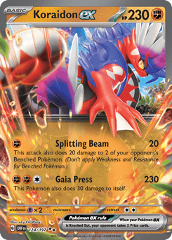 Koraidon ex 124/197 — Obsidian Flames