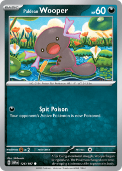 Paldean Wooper 126/197 — Obsidian Flames