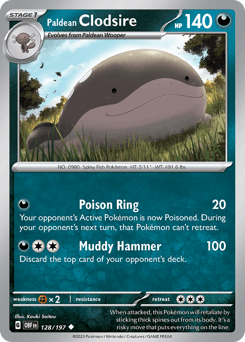 Paldean Clodsire 128/197 — Obsidian Flames