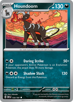 Houndoom 133/197 — Obsidian Flames