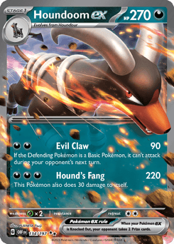 Houndoom ex 134/197 — Obsidian Flames