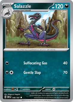 Salazzle 140/197 — Obsidian Flames