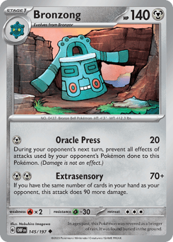 Bronzong 145/197 — Obsidian Flames