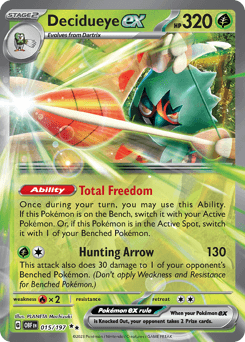 Decidueye ex 15/197 — Obsidian Flames