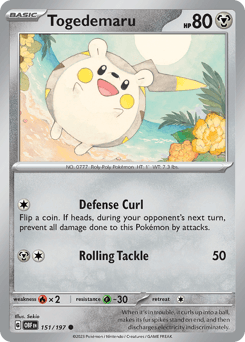 Togedemaru 151/197 — Obsidian Flames