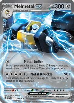 Melmetal ex 153/197 — Obsidian Flames