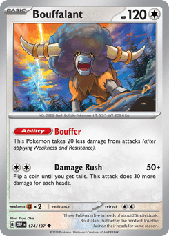 Bouffalant 174/197 — Obsidian Flames